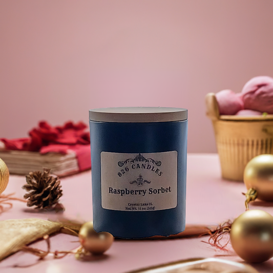 Raspberry Sorbet scented 11 oz candle, gift for her, gift for mom, best friend gift.