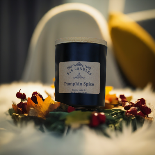Pumpkin Spice scented, 11oz Candle, Fall decor, Thanksgiving decor.