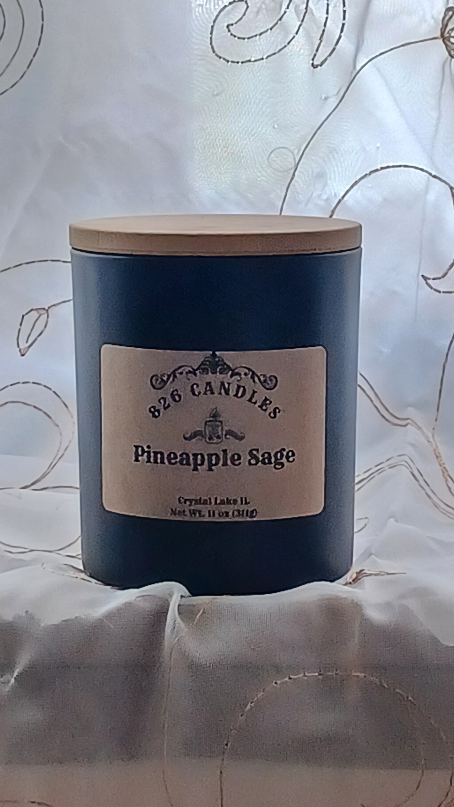 Pineapple and Sage scent, 11 oz candle gifts for her, gift for mom, gifts for him, home decor, tropical scent.