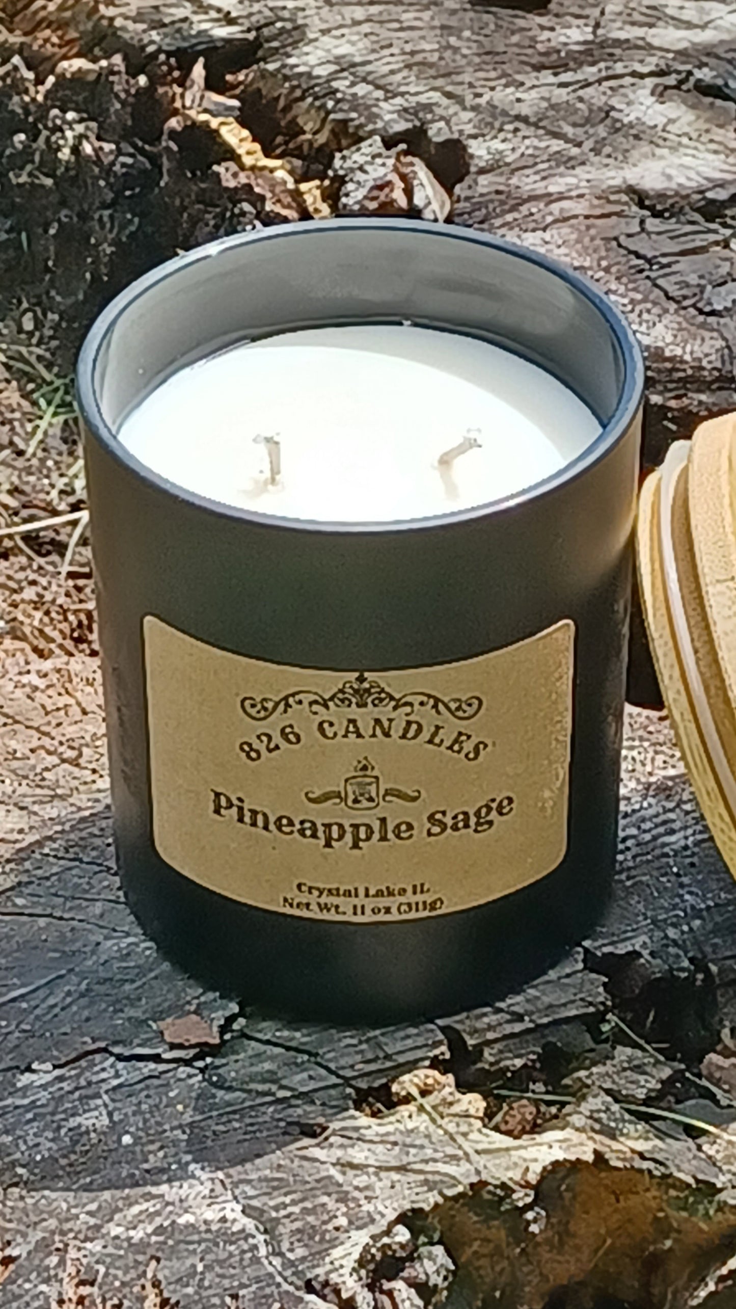 Pineapple and Sage scent, 11 oz candle gifts for her, gift for mom, gifts for him, home decor, tropical scent.